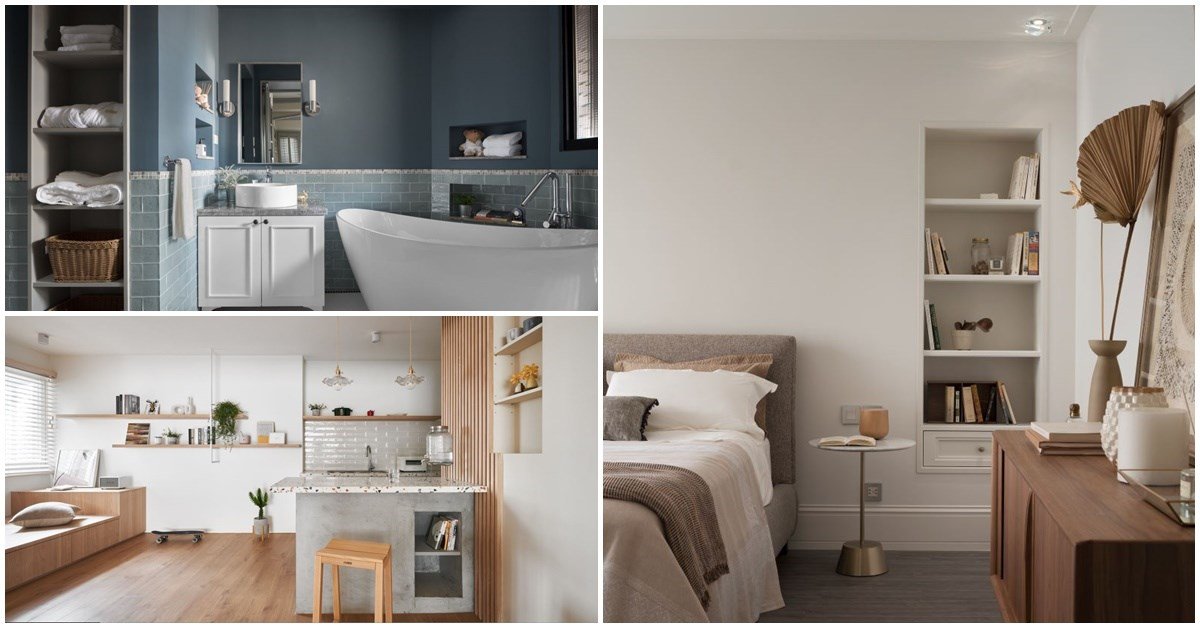 廚房收納、浴室收納就缺它！16 款壁龕收納設計，原來坪數都藏在這裡