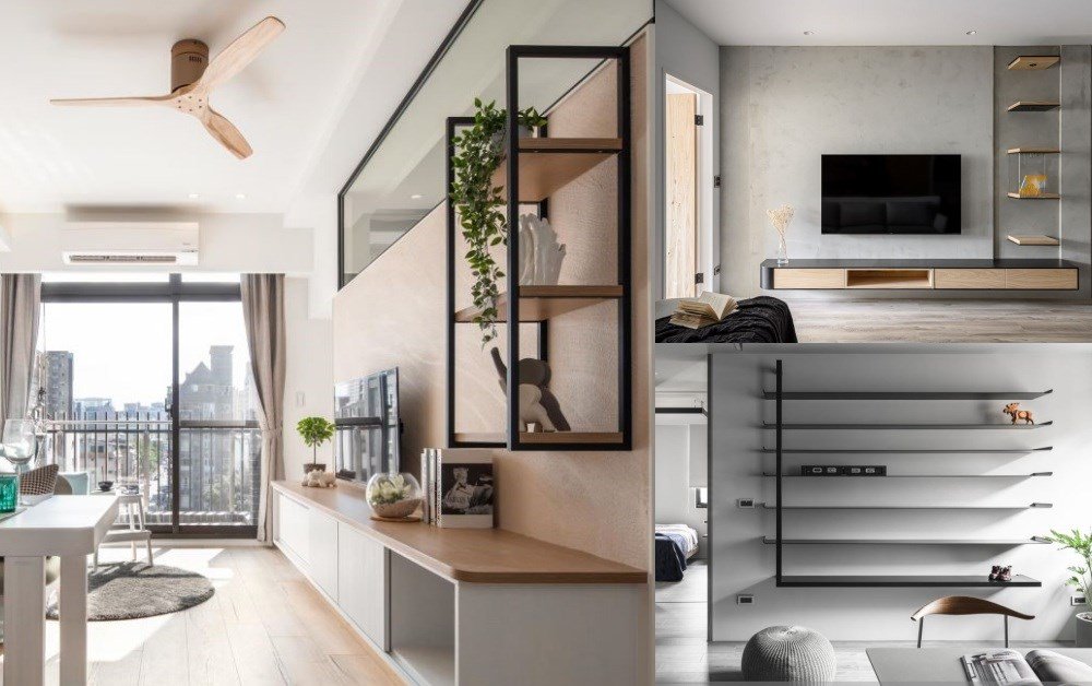 【收納不落地】玄關＆客廳篇：善用層板、吊櫃與牆面收納設計，小坪數收...