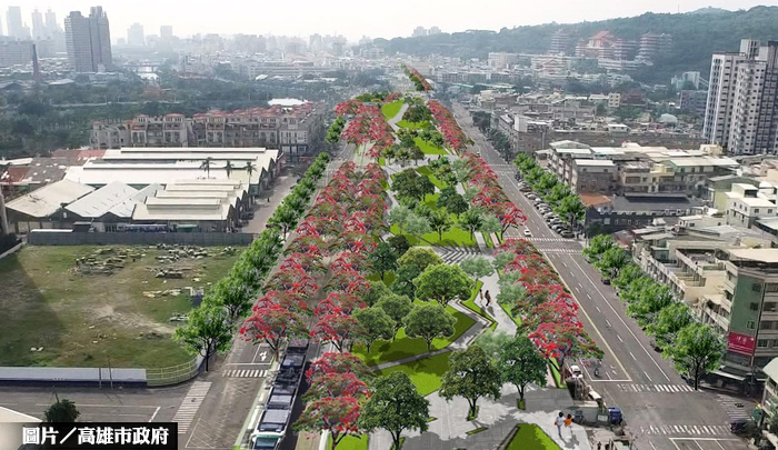 高市鐵路園道 金川華安街段將完工