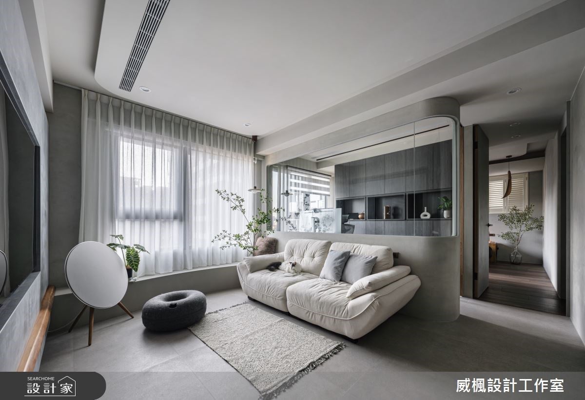 引植陽光與綠意！自然灰調侘寂風居家，回歸純粹生活精神！