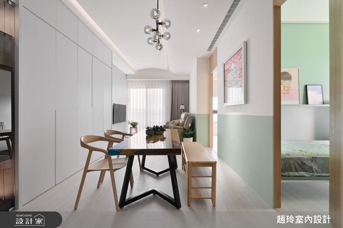 簡約也可以很有溫度! Tiffany綠妝點25坪北歐宅