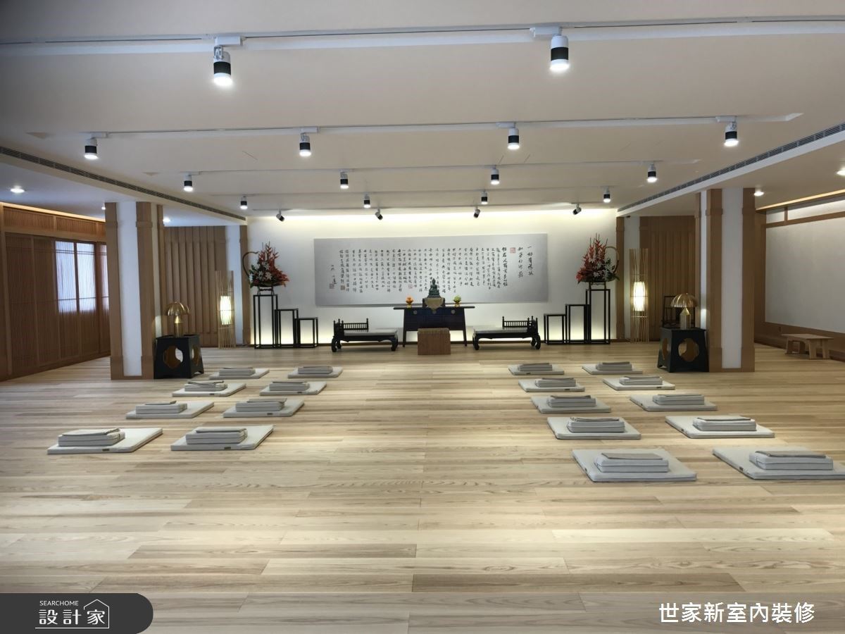 濃濃原木與自然造景 營造人文禪風氣息的心靈淨土