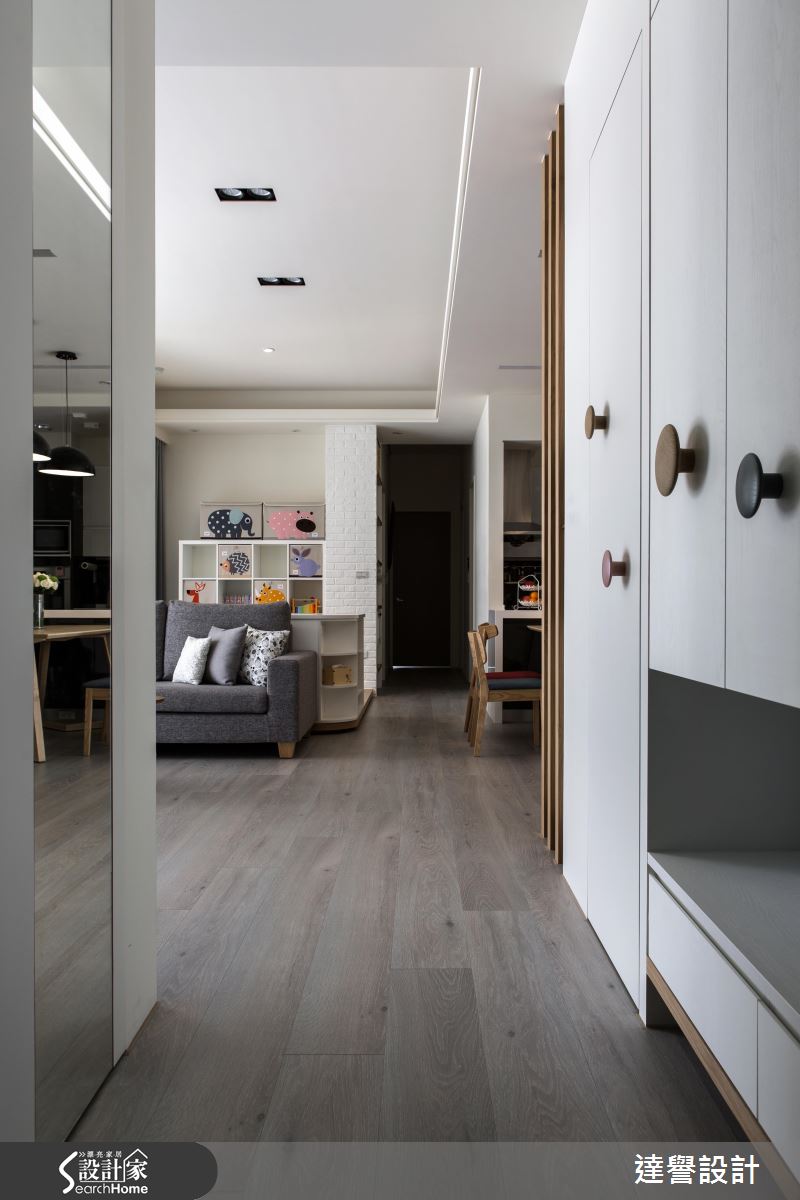 溫馨、微甜的純白比例 完美打造 4 房 2 廳北歐宅