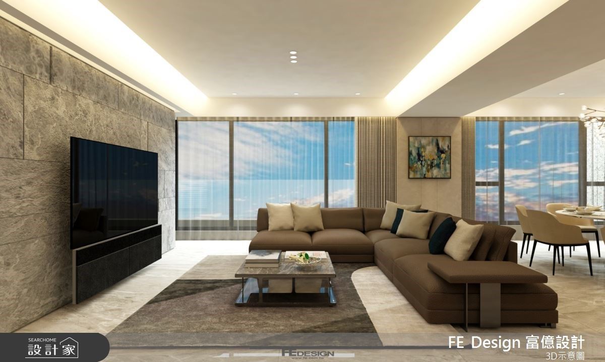 87坪敞亮現代宅，讓都市景緻、窗景綠意走入一家人的生活藍圖