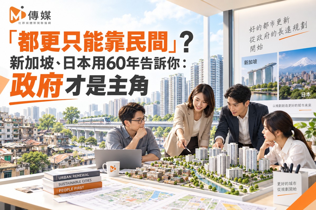 「都更只能靠民間」? 新加坡、日本用60年告訴你：政府才是主角