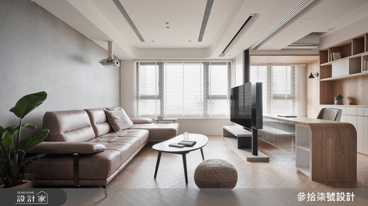 我們的 30 坪輕美式居宅！在家看電影、輕食中島吧檯，創造浪漫生活儀式感！