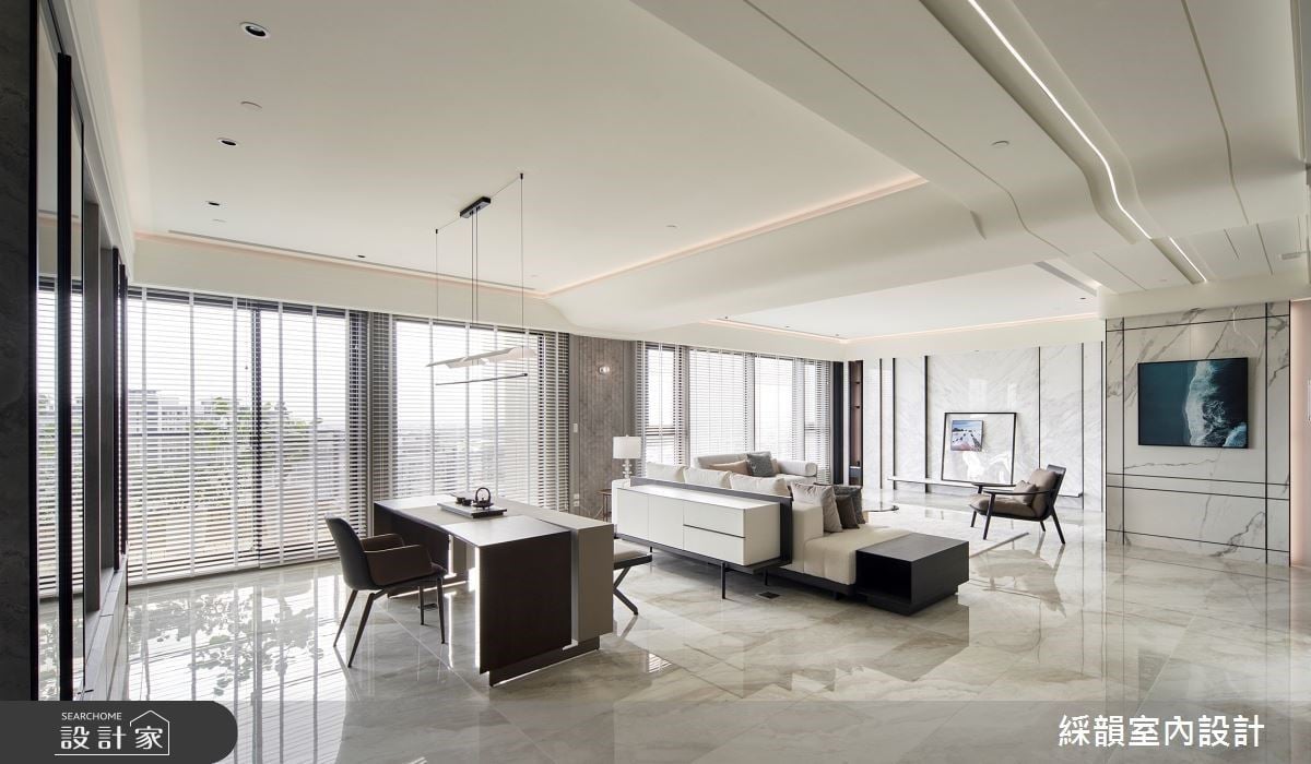 百坪實品屋啟發對家的想像力，大器尺度與茶室為生活增添尊榮儀式感