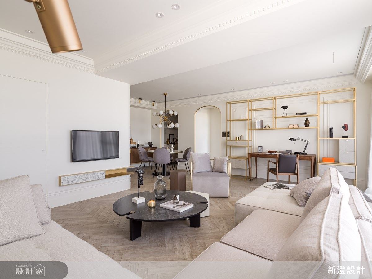 澄淨純粹輕美式，粉白金勾勒唯美優雅