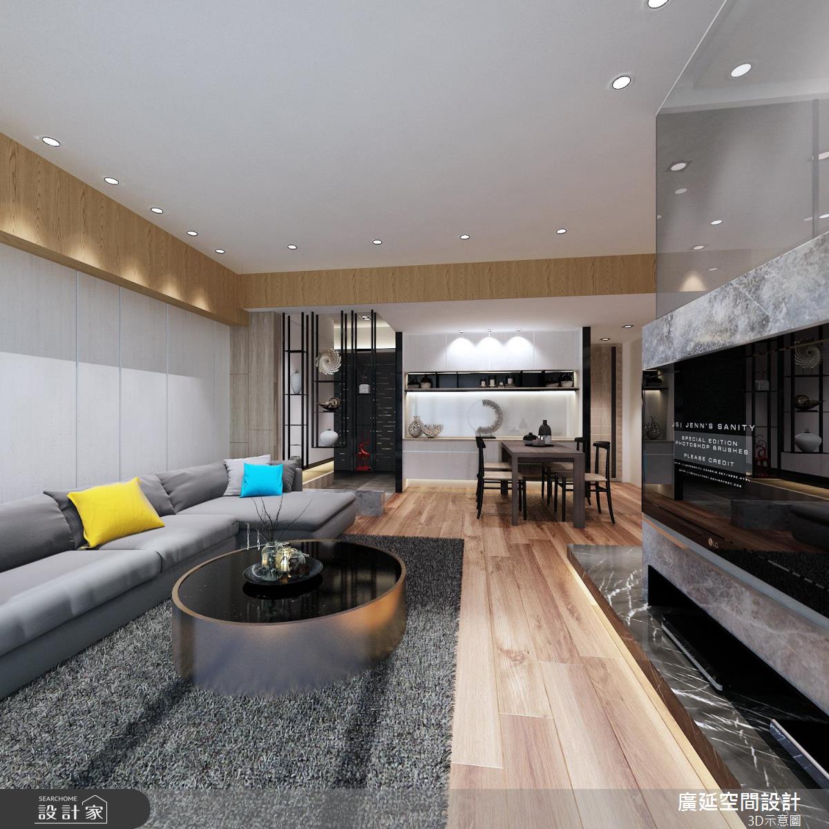 明亮的書房到手！大理石、木質交錯新古典樓中樓