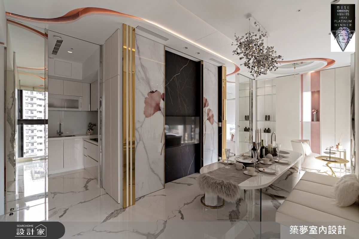 名媛小豪宅刻劃東方嫣紅之美！築夢空間設計摘下2022美國MUSE AWARD鉑金獎