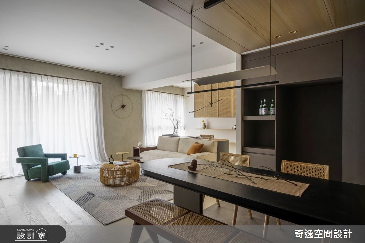 減一間房，生活更放鬆！竹編、特殊漆打造現代風的侘寂美學