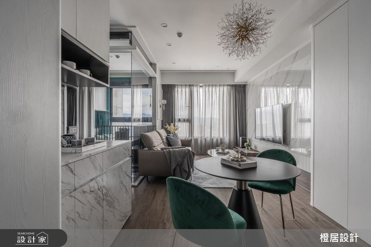 孔雀藍時尚小宅！揉合現代與新古典風采，體現精緻居家品味