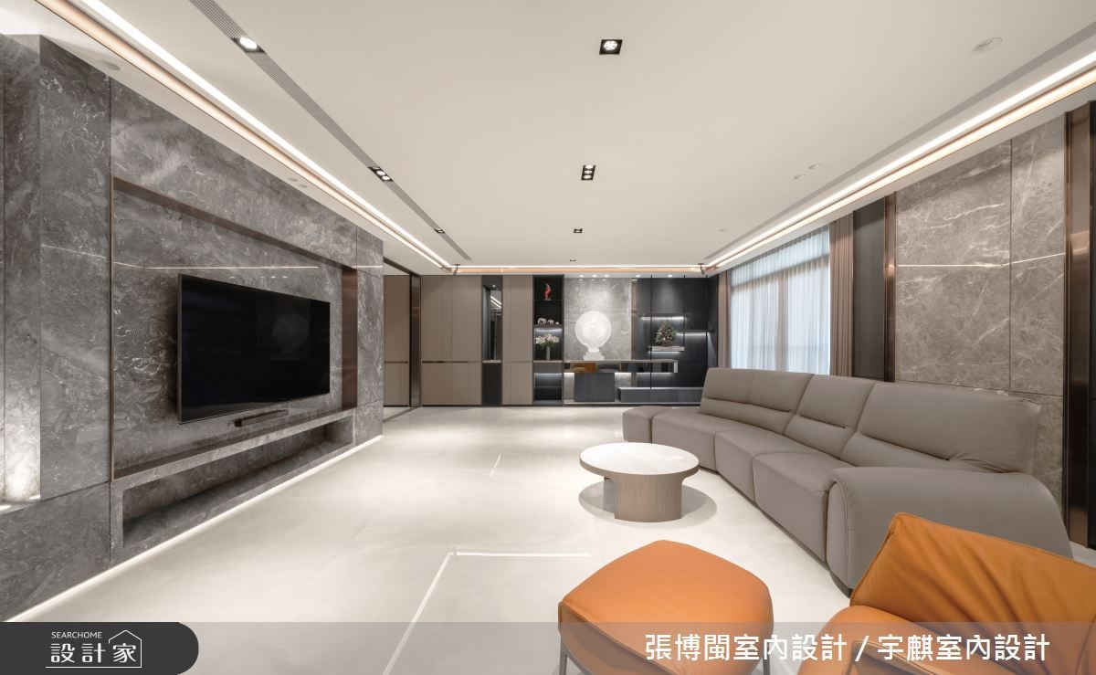 由毛胚屋客製理想簡約宅！奢華建材與低彩度色彩層疊新時代靜奢豪邸