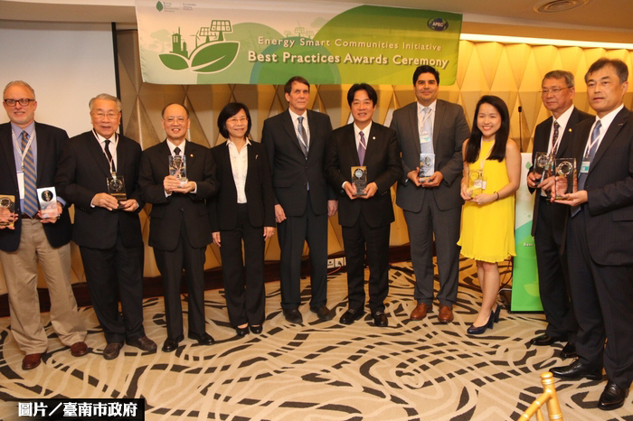 綠能發展亮眼  台南獲低碳城鎮金質獎