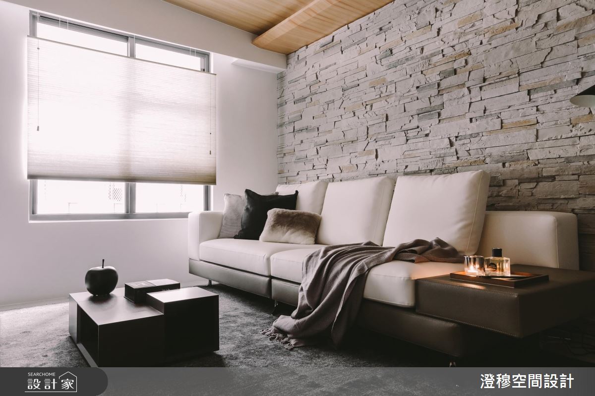 粗獷文化石、溫潤木質調，建構2個人的北歐美宅 