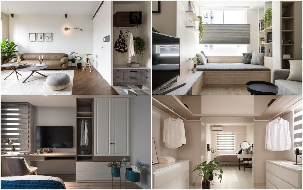 只有臥室衣櫃與更衣間能收納衣物？4 大衣物收納設計，順手就把家收乾淨