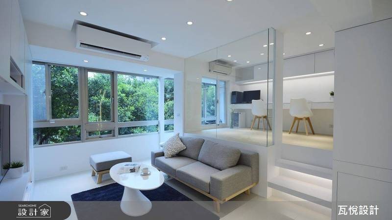 傾斜壁癌老屋煥然新生！化身 24 坪純白波西米亞之家