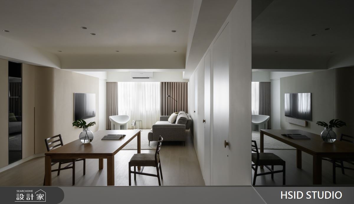 40年老屋重生理想簡約宅!讓大樑取代牆面成為空間分野，敞亮光影讓家更溫柔