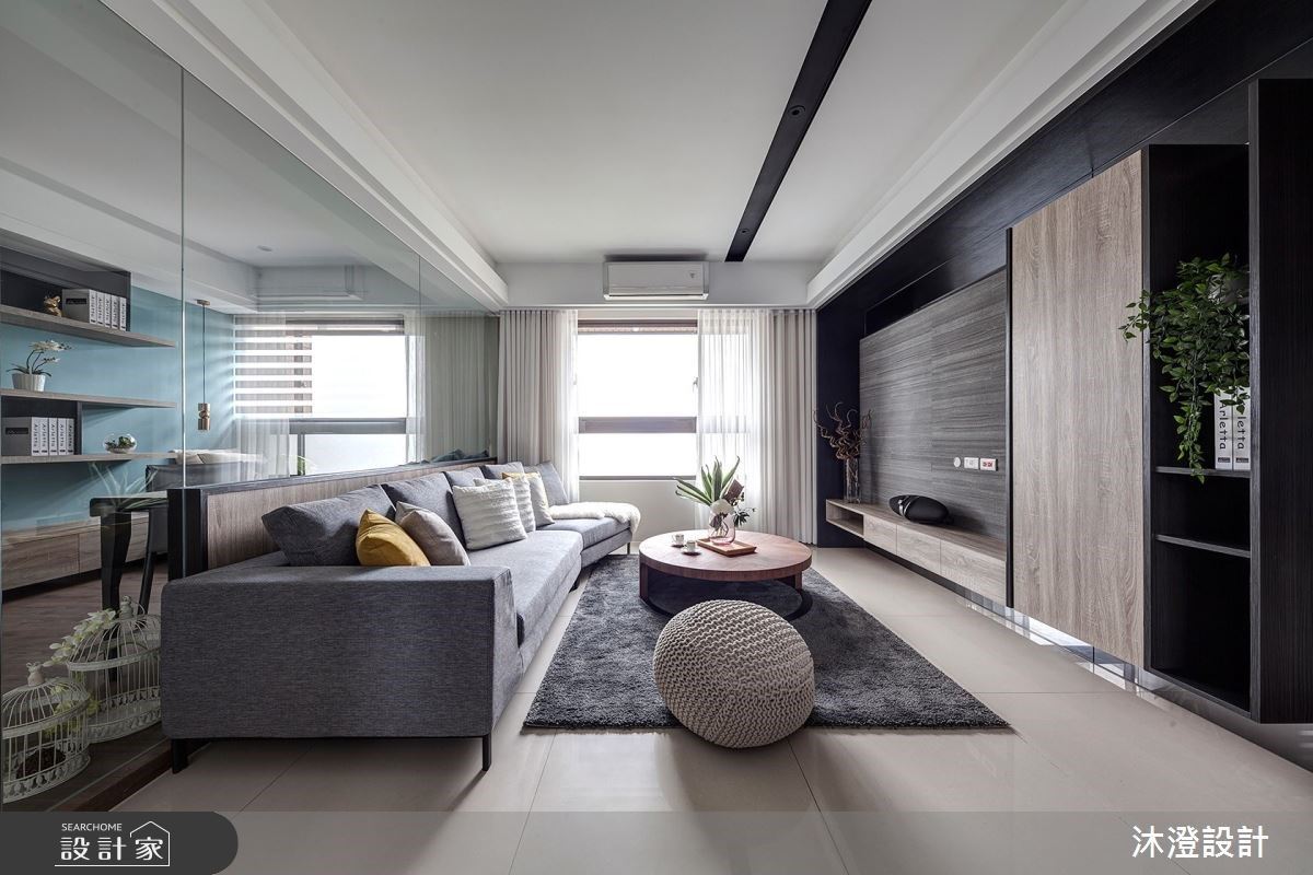 玻璃牆內的清新療癒書房！開啟現代風灰階住宅的慢步調生活