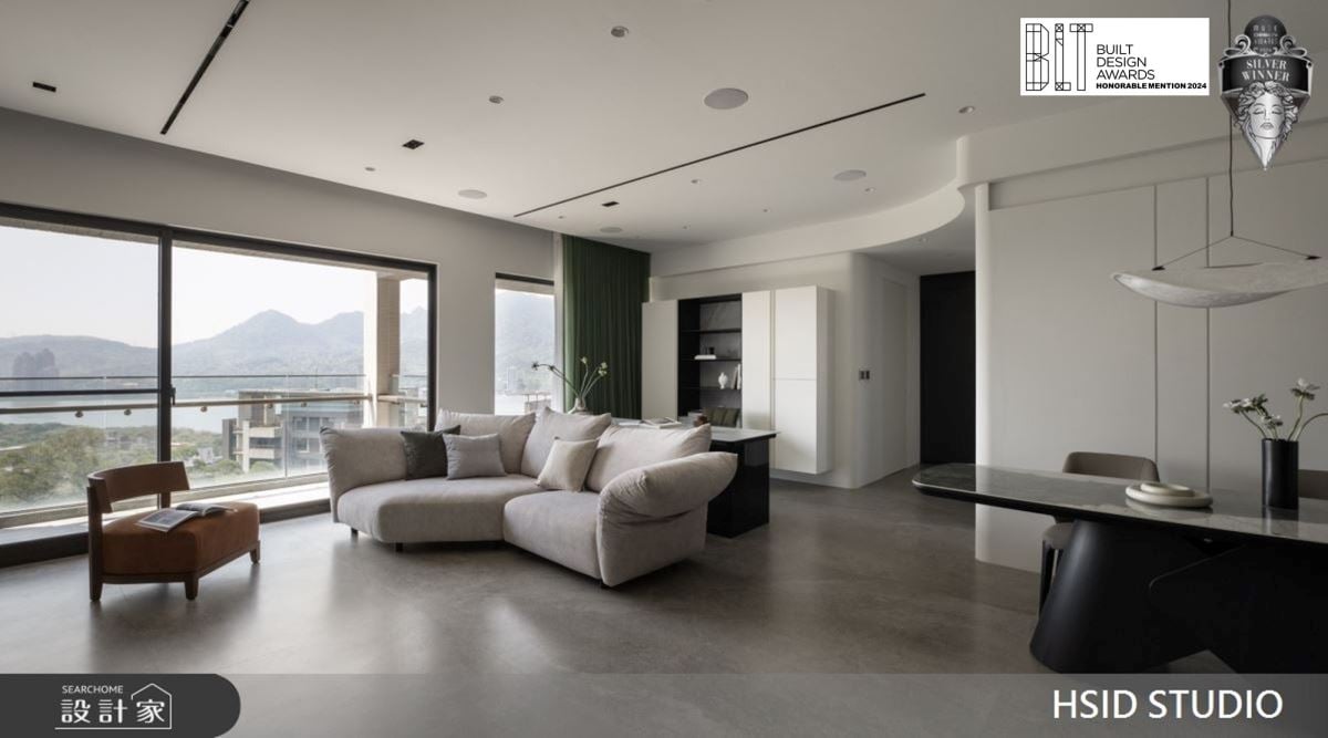 一抹活力森林綠，調和簡約時尚的輕奢都會宅！適度留白+活動式家具，生活...