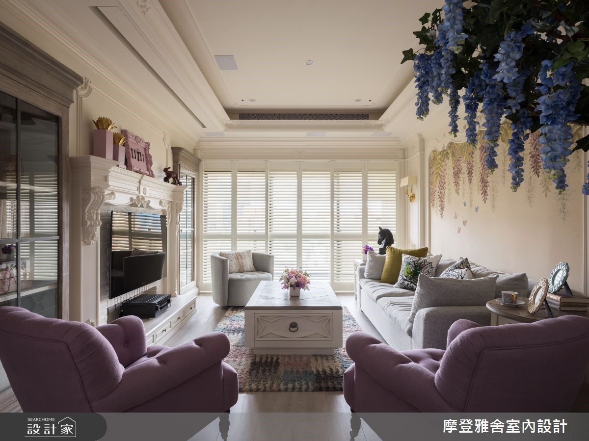 紫藤花的優雅情懷，唯美餐廳、夢幻廚房、粉嫩浴室，讓人一見傾心!