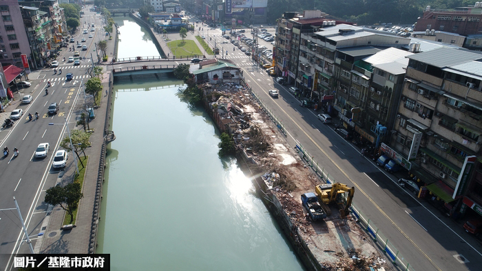 拆除違建戶　基隆田寮河岸公園年中完工 