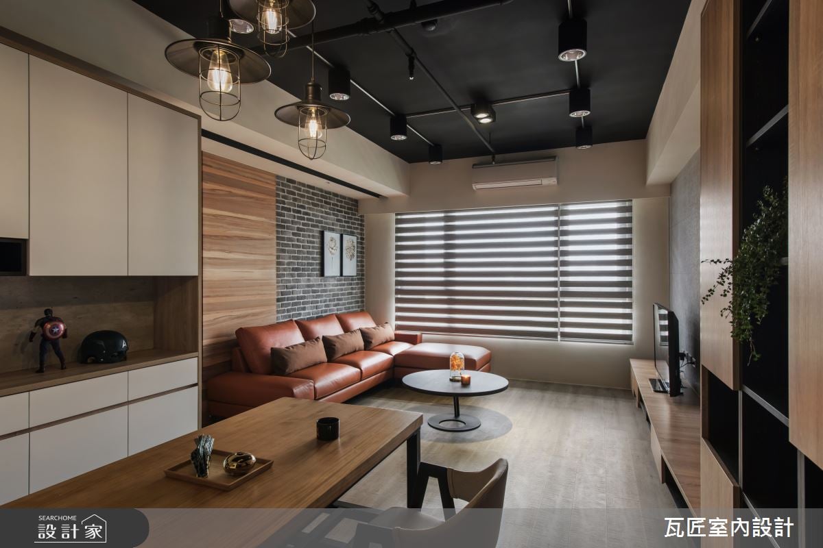 新家就要來點不一樣的！跳脫傳統以鏡面、花磚與木質混搭專屬工業宅