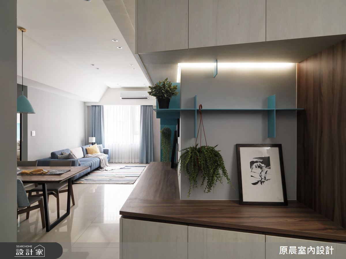 清涼藍色調北歐風 療癒一家五口的心