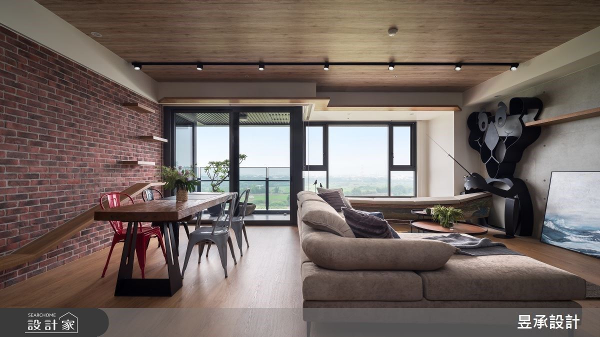 木作貼皮 x 六角磚把海邊意象帶入居家！讓家人相愛的心停泊在工業風格宅裡