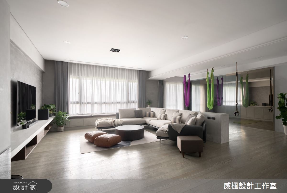 後疫情時代在家健身最時尚！中古屋改造人文北歐風，讓木質與淺灰色調療癒身