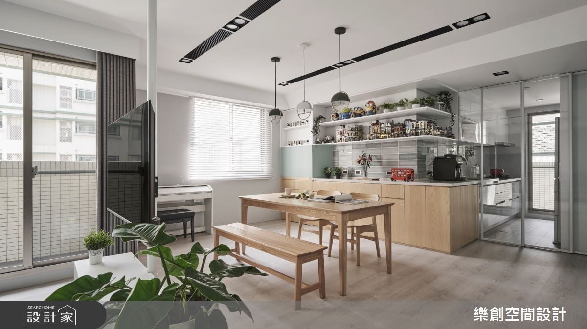 樂高收納的完美典範！29.7坪北歐宅以彈性隔間概念延攬日光綠意，打造小...