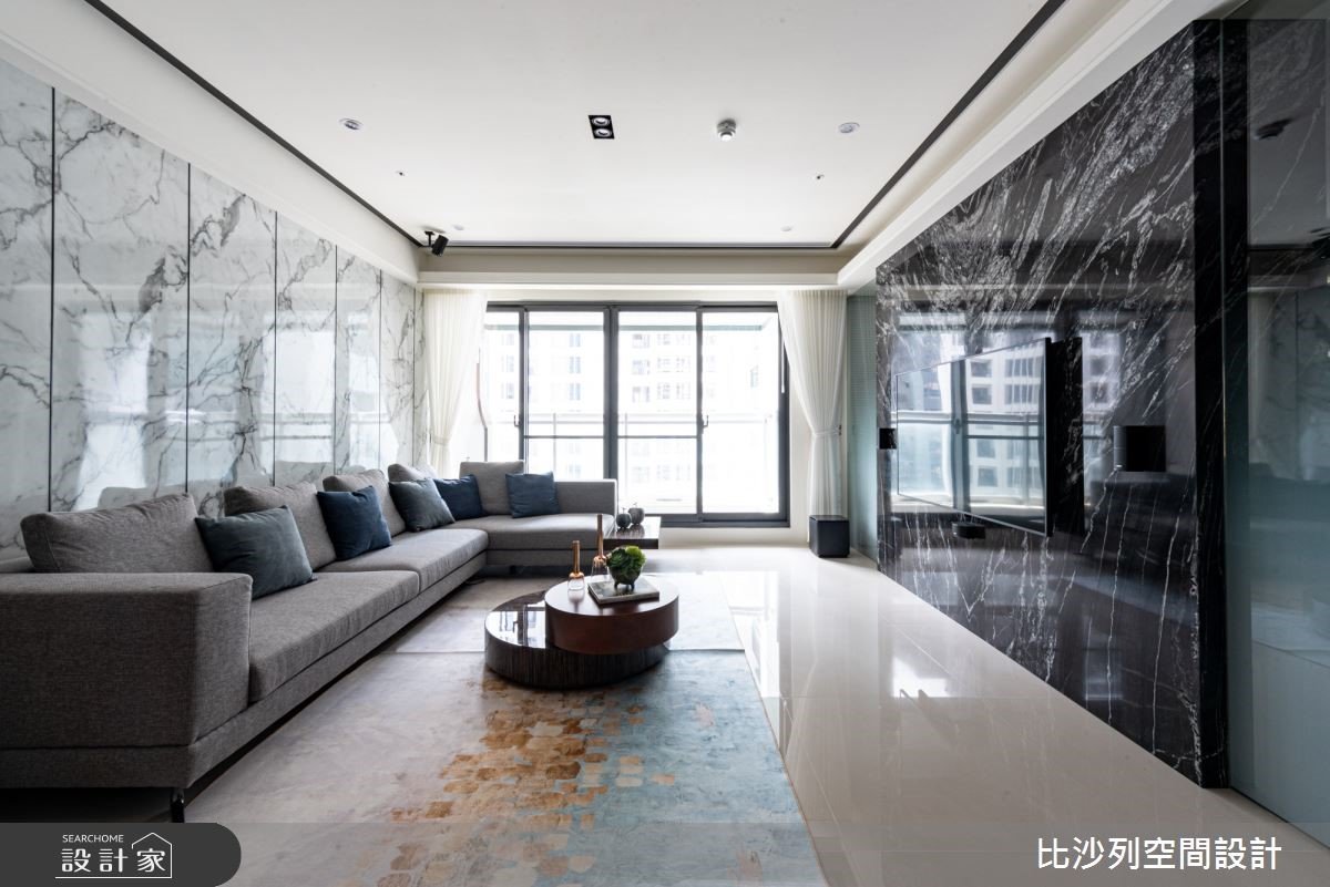 俐落線條與壯闊石材擘劃 打造現代感磅礡氣勢宅邸