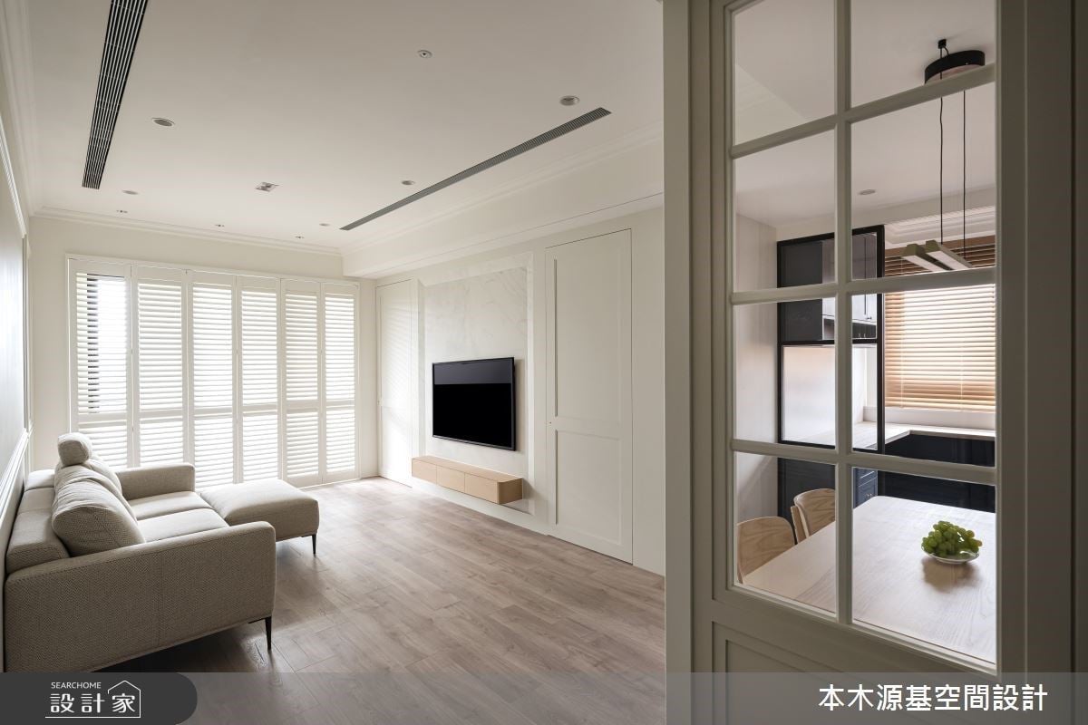 在美式風私宅裡找到專屬的色彩平衡!27坪毛胚屋以飯店風美學重新佈局