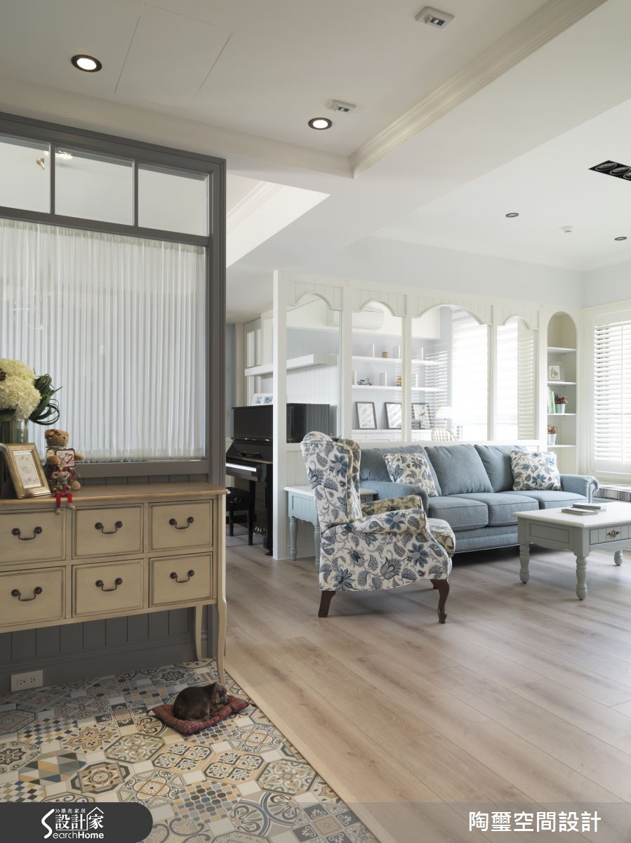 浪漫甜美氣質再加分！ 打造夢想中的 35 坪水藍美式窩