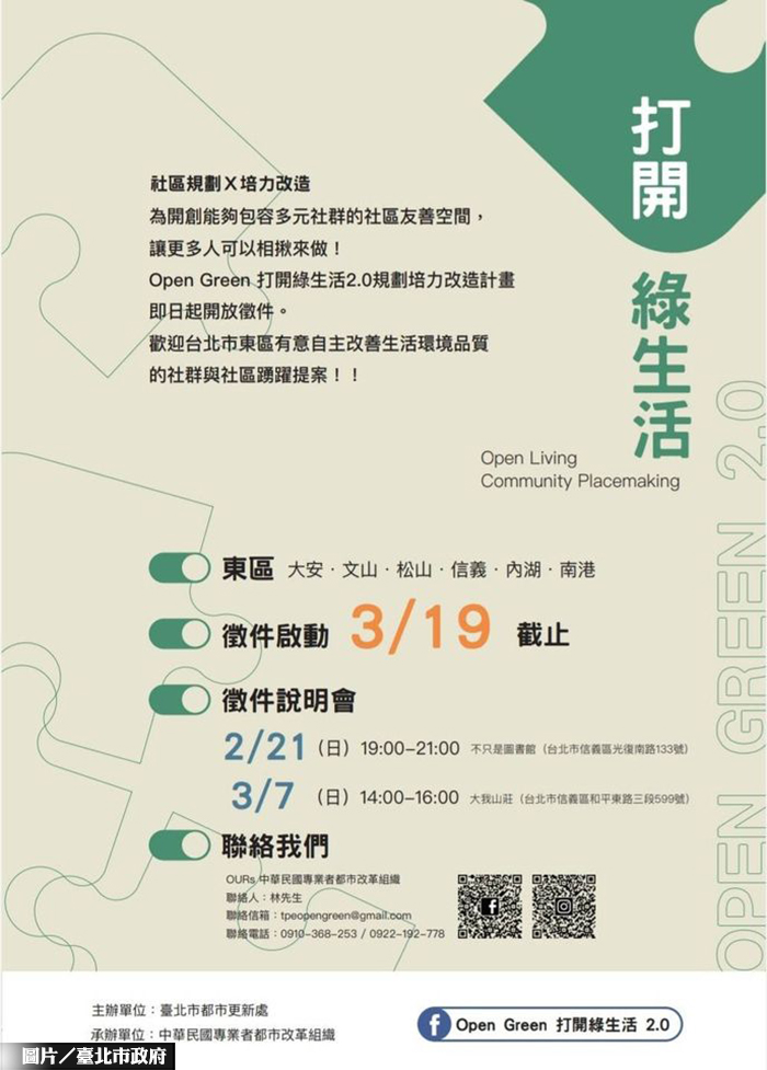 推動都市再生 北市徵求全能改造王