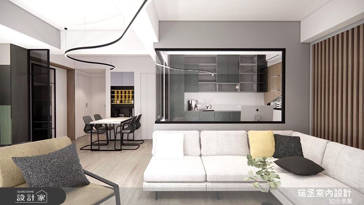 創造美感與機能兼備現代宅！線條拉出場域動線，簡約配色回歸純淨生活的美好