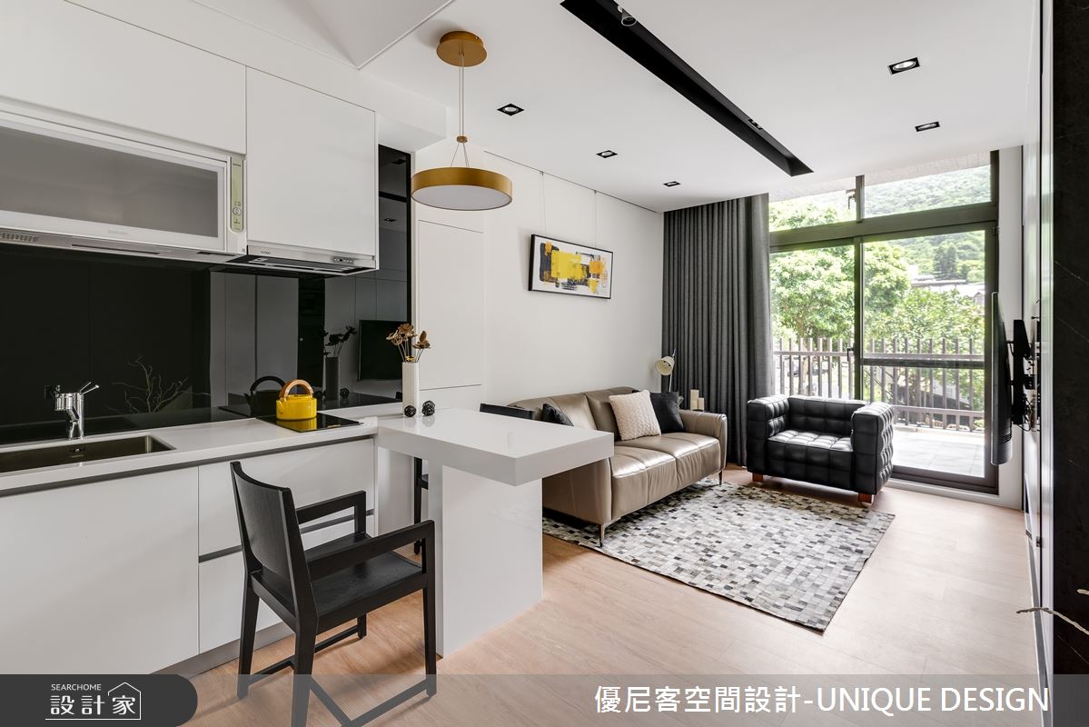 12坪簡約風微型迷你宅，這樣設計兩房兩廳超寬敞！