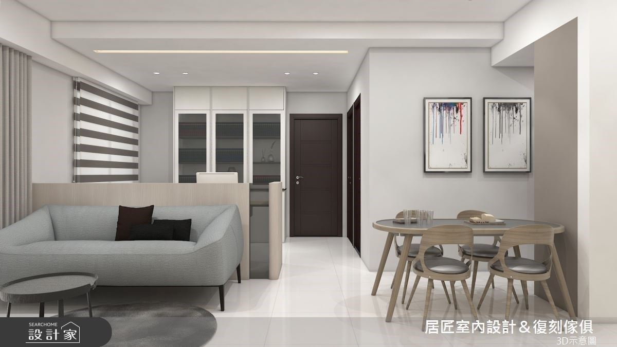 清新木質北歐風，讓簡約線條遊走於小坪數住宅