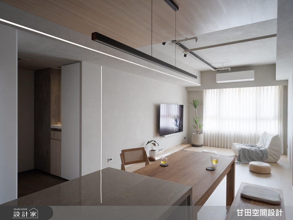隱藏設計重啟 22 坪住宅空間！極簡設計下的日式無印風，將都會生活的焦...