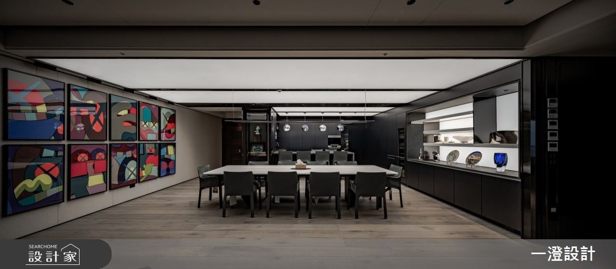 建構人文豪邸對生活的寬容度！188 坪現代簡約宅以灰階舞台襯托生活的豐...