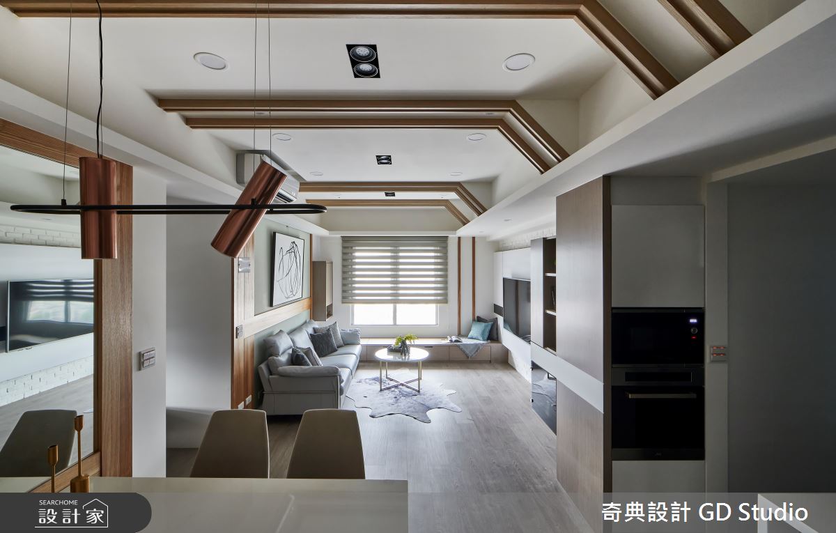 重組餐區再增 2 房、麻煩大樑反變特色！30 坪現代宅改造有求必應
