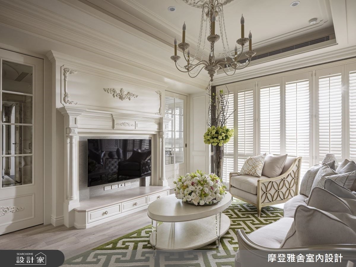 浪漫又迷人的高級訂製！28坪純白色新古典宅，把經典莎劇《仲夏夜之夢》...