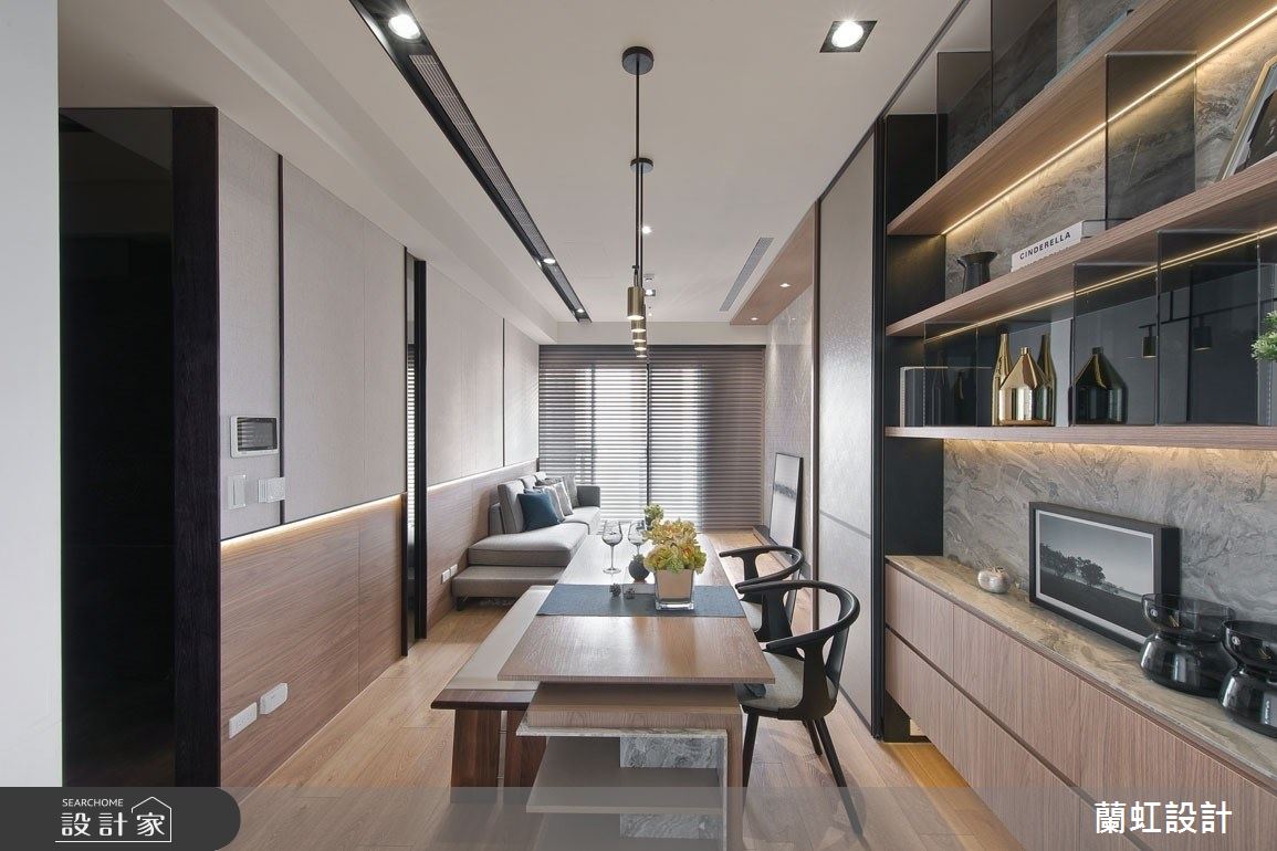 揉合現代北歐風親子宅！儀式感中島、餐桌延伸碗盤層板，實現屋主的主廚夢想