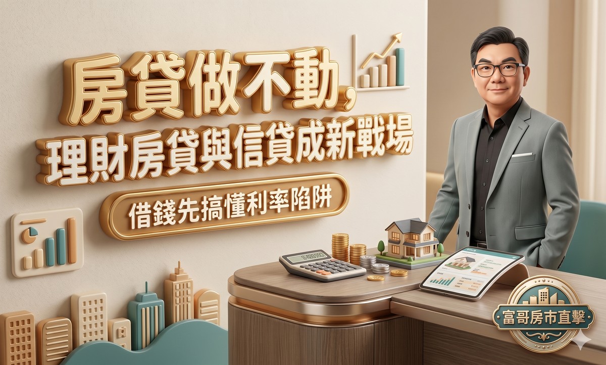 房貸做不動了，理財型房貸與信貸成新戰場，民眾借錢前先搞懂利率陷阱