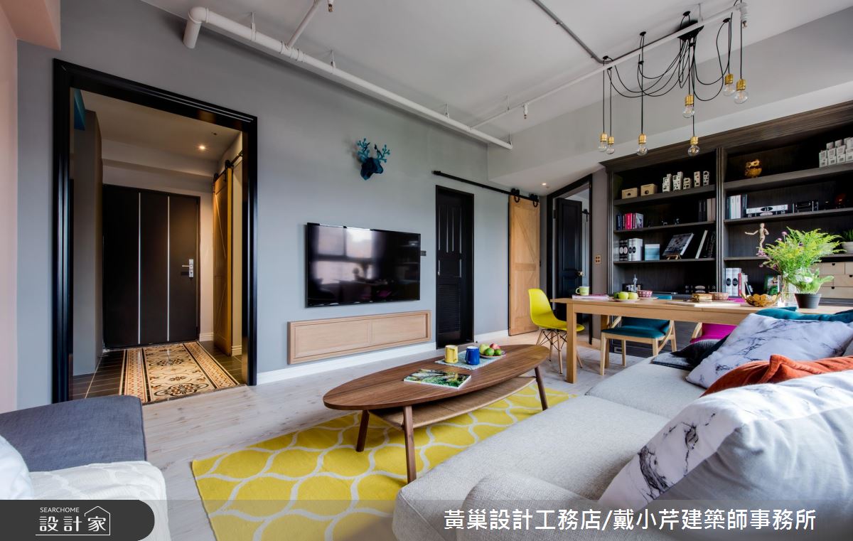 16 坪的超完美運用！建築師夫妻的美式輕工業繽紛窩