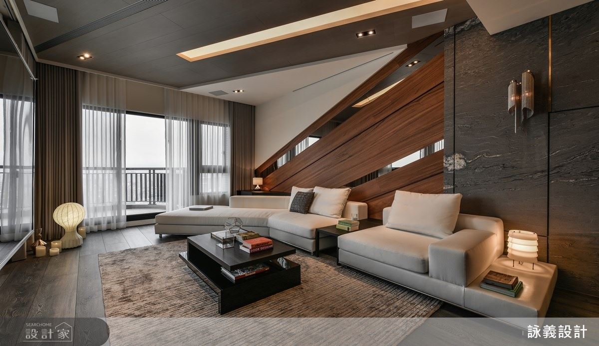 斜線串聯空間對話，放射與眾不同的生命力