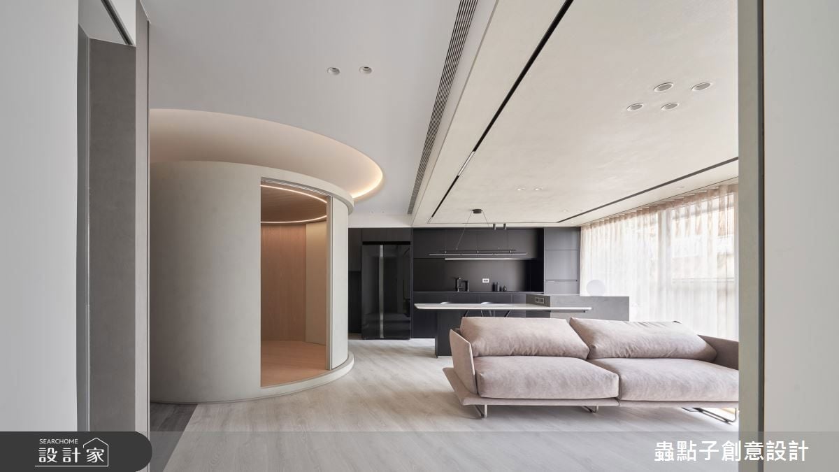 完美破解梯形格局！老屋翻新改造簡約風居家，洄游動線解放光感生活！