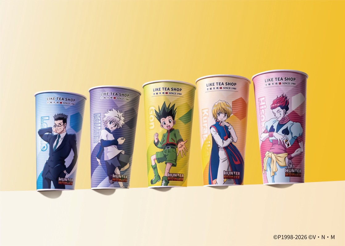 今夏最強！老賴茶棧 聯名《獵人Hunter×Hunter》8/3開賣 「白桃烏龍」戀...
