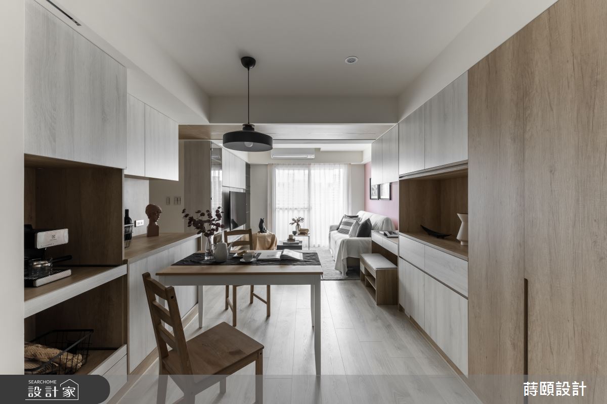 23坪暖暖日光木質系北歐宅，整頓機能提升收納及空間坪效