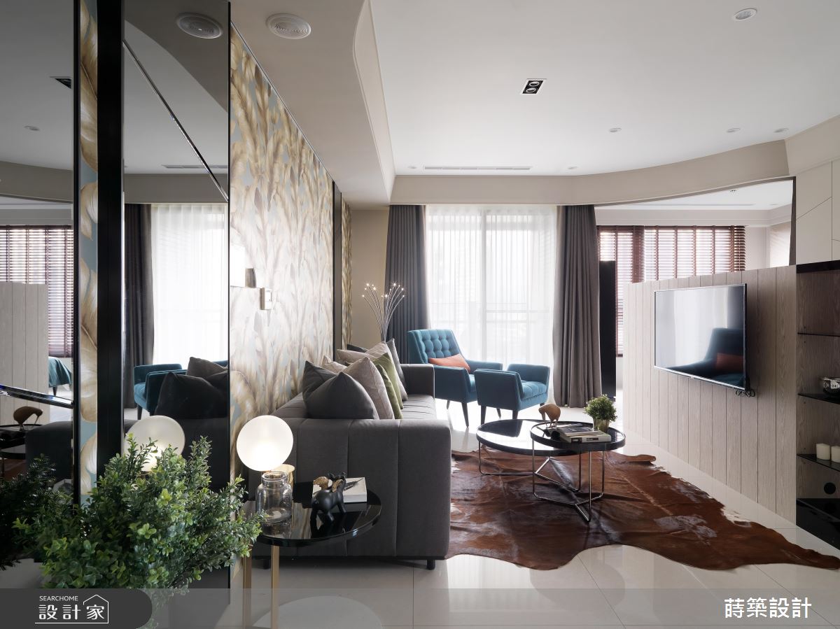 17 坪現代風居家，更衣間、小吧檯、美客廳都在這裡！